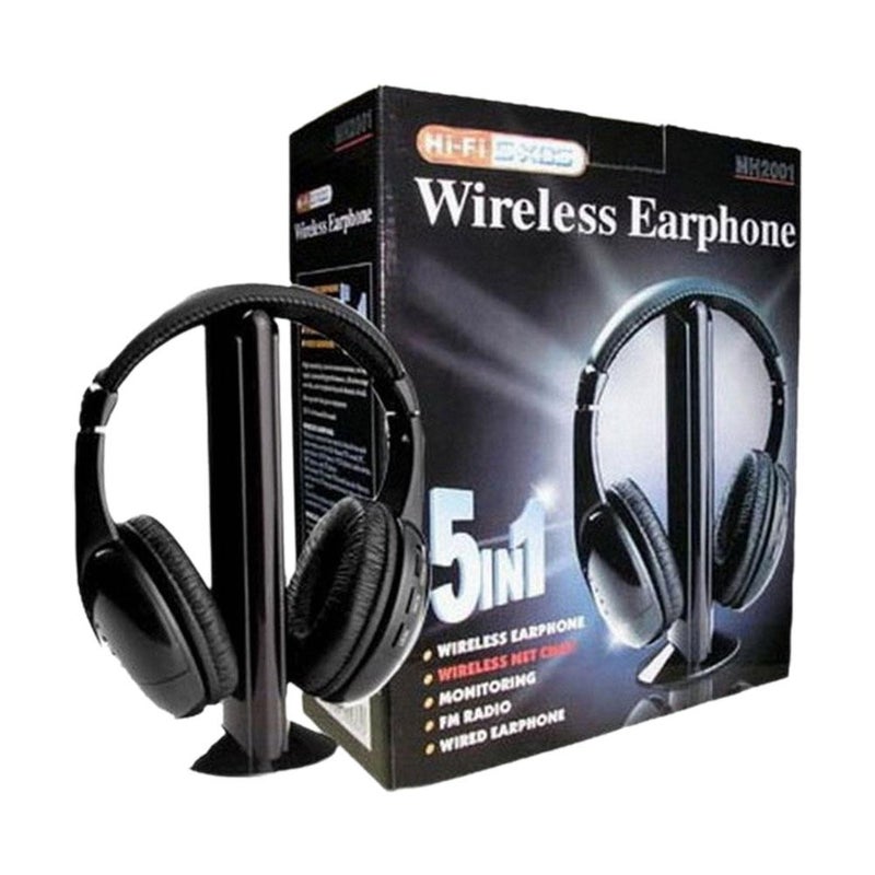 Cross-border manufacturer specializing in MH2001 classic wireless earphones, a 5-in-1 wireless stereo headset for TVs.